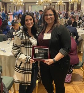 Jamie N & Victoria B of HR Accept 2023 Top Workplaces Award. Freedom Technology Solutions Group, LLC. 2023